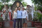 with Natalia and Kadek Suambara at Ambar Ashram for Laughter yoga