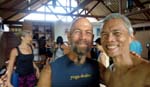 doing Vinyasa Yoga with Daniel Aaron at Radiantly Alive Yoga Studio. He is one of those very popular teachers in Ubud who packs a mat-to-mat class