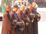 Alms Round of the Thai Plum Village Monastics