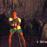 roping down inside Sumaging Cave