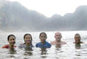 Swimming on Mt. Pinatubo's Crater