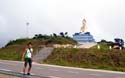 in front of the gigantic Lok Yeay Mao monument