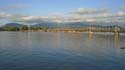 panoramic view of Kampot River from the roofdeck of Titch Guesthouse