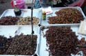 fried insects - grubs, grasshoppers, crickets, etc. yummy!!! 