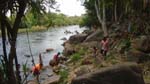 rest and recreation with the locals at the Rapids
