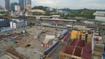 from my hotel window, view of the ongoing LRT construction...addition of another train line