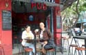 outdoor cafe with Tuyen in Da Nang, Vietnam