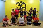 introducing Tuyen to yoga at Surya Nanda, Cebu