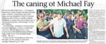 the caning of Michael Fay showcased Singapore's political resolve in upholding the rule of law amid mounting US pressure