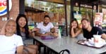 bumping into my Korean friends whom I met in Siem Reap