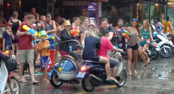 Songkran Waterfight Festival in Chiang Mai
