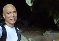at the mouth of the cave