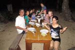 oudivoor dining at SandCastles Palawan with the guests