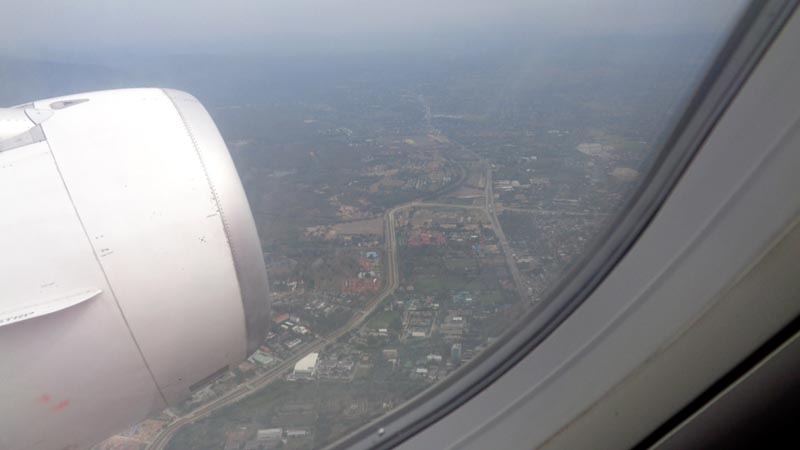 Kuala Lumpur from the plane