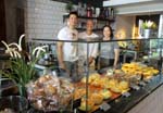 with Pethay and his wife at Saitip Coffee and Bakery