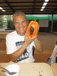 one of the nuns gave me a papaya...the nuns are sweet