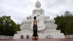 a headstand for Buddha
