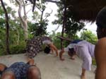 at SandCastles doing Tri Dosha yoga by Gino