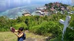 at the Aguila peak overlooking Culion town