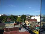 Mount Apo view from my 4th floor window at Alu Hotel 