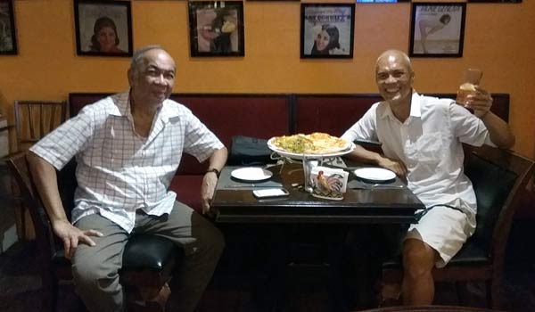 with Doc Alonzo at Pizzeria Michaelangelo