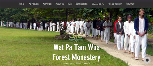 proposed homepage for Wat Pa Tam Wua
