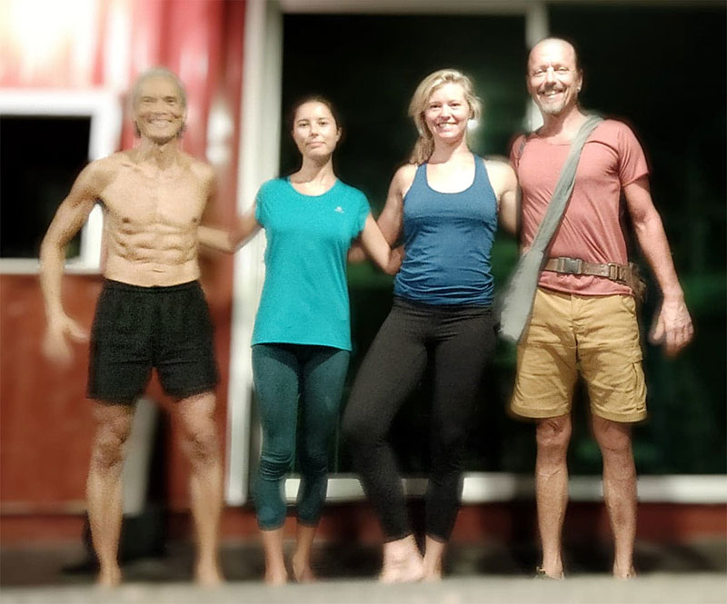 Prana Vayu yoga class with Christine Thiel, Lara Lamberts and Jonas Westring