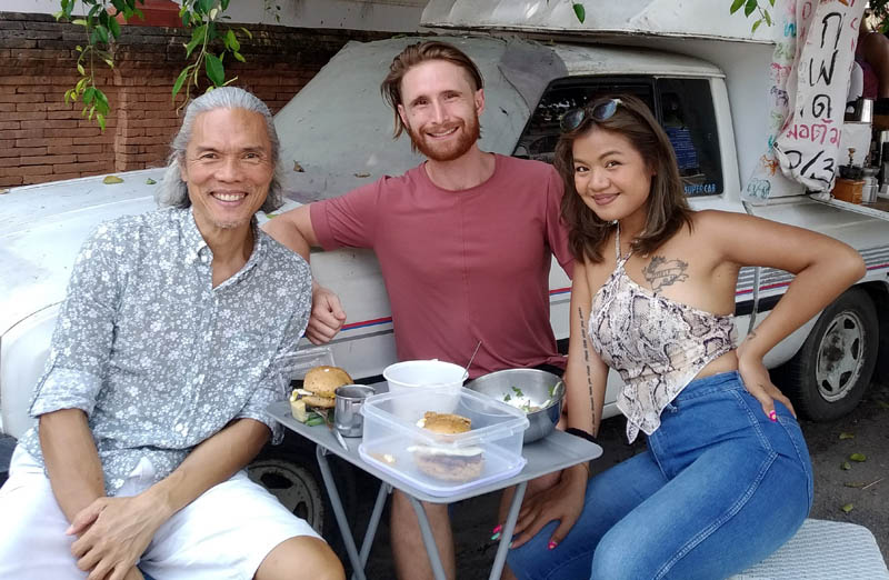 with Tom and Chunyah at My Moka Coffee after the icebath