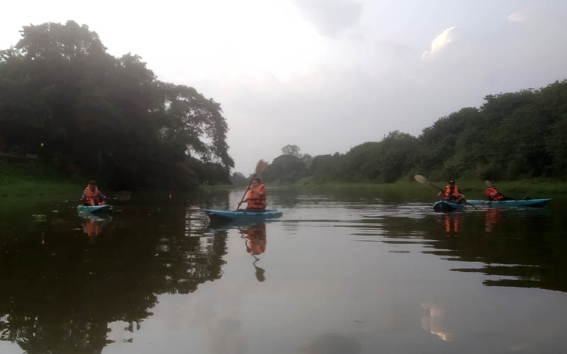 kayaking with the biohackers