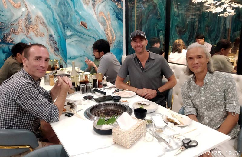 yakiniku birthday dinner with Max and Jason