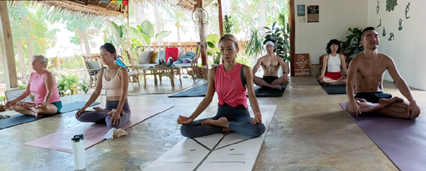 Teaching 'Energising Yoga' at Jing Yoga & Wellness